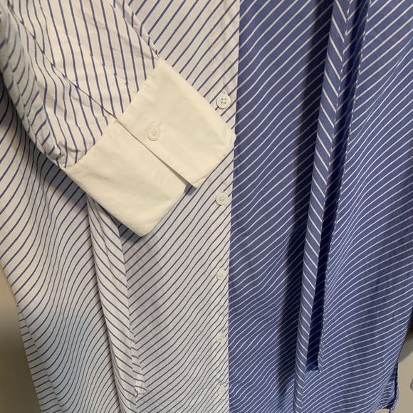 Vince Camuto Two Tone Striped Dress Shirt Button Down, size M - Picture 5 of 10